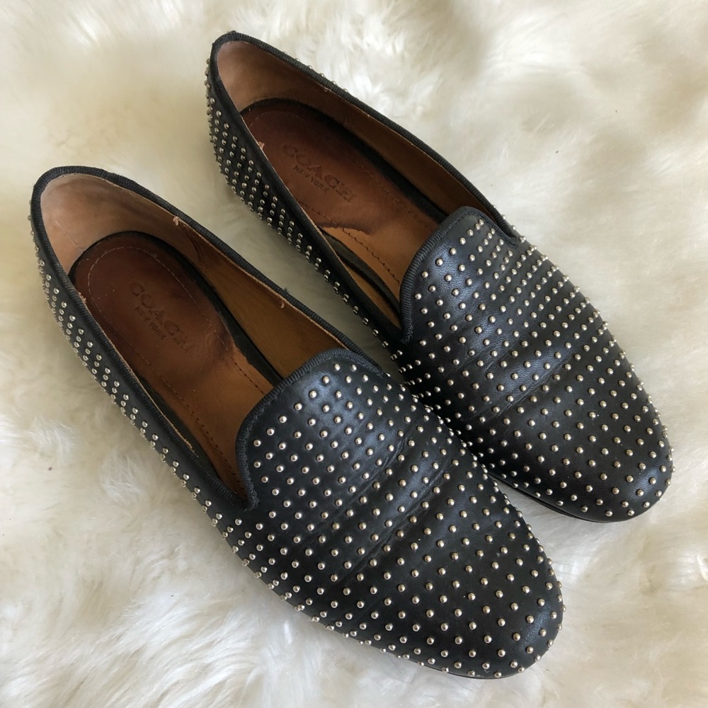 Coach Estelle Studded Flat Loafers